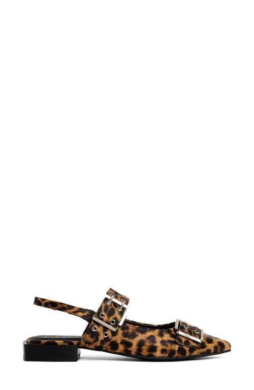 Shushop Angela Slingback Pointed Toe Pump In Multi