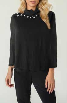 Portolano Crystal Embellished Poncho