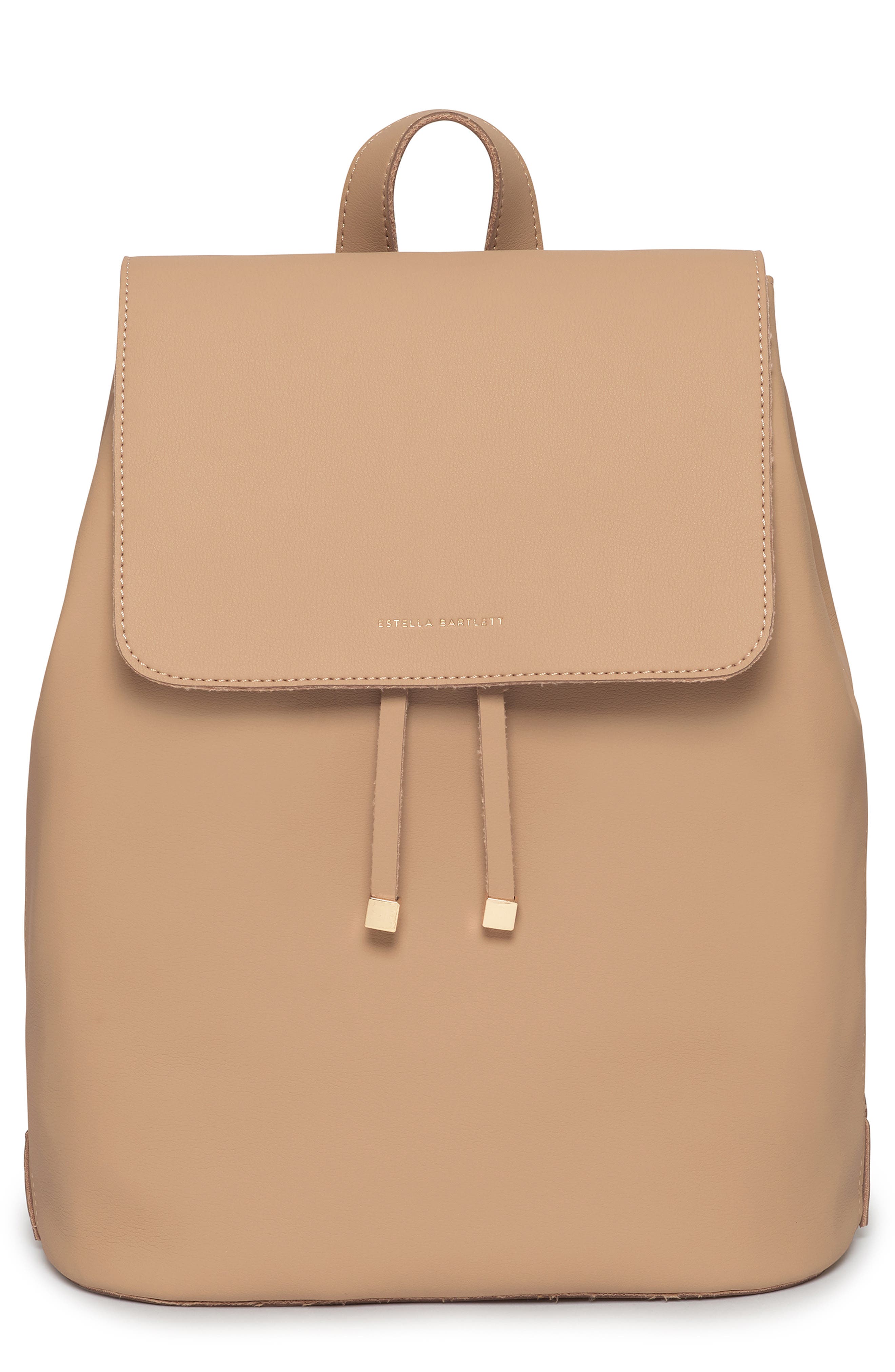 Copperfield Drawstring Faux Leather Backpack