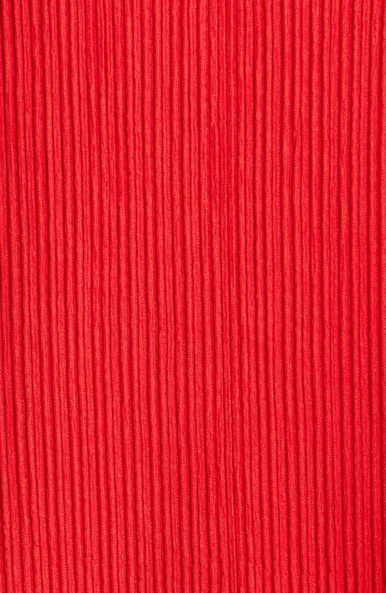 Anne Klein Knit V-Neck Top, Alternate, color, Begonia Red