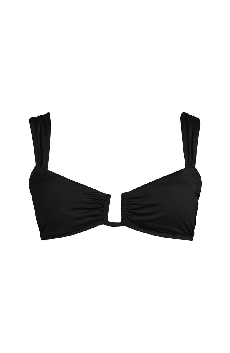 Lands' End Rectangular Wire Bikini Top, Alternate, color, Black