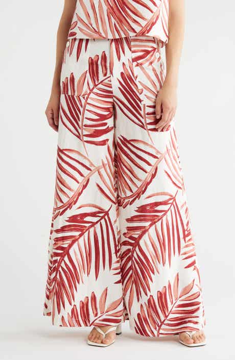 Tori Richard A New Leaf Maybelle Wide Leg Linen Blend Pants