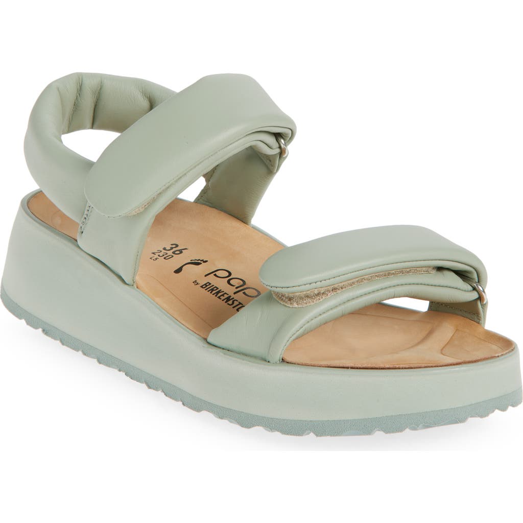 Birkenstock Papillio By Theda Platform Wedge Sandal In Pure Sage