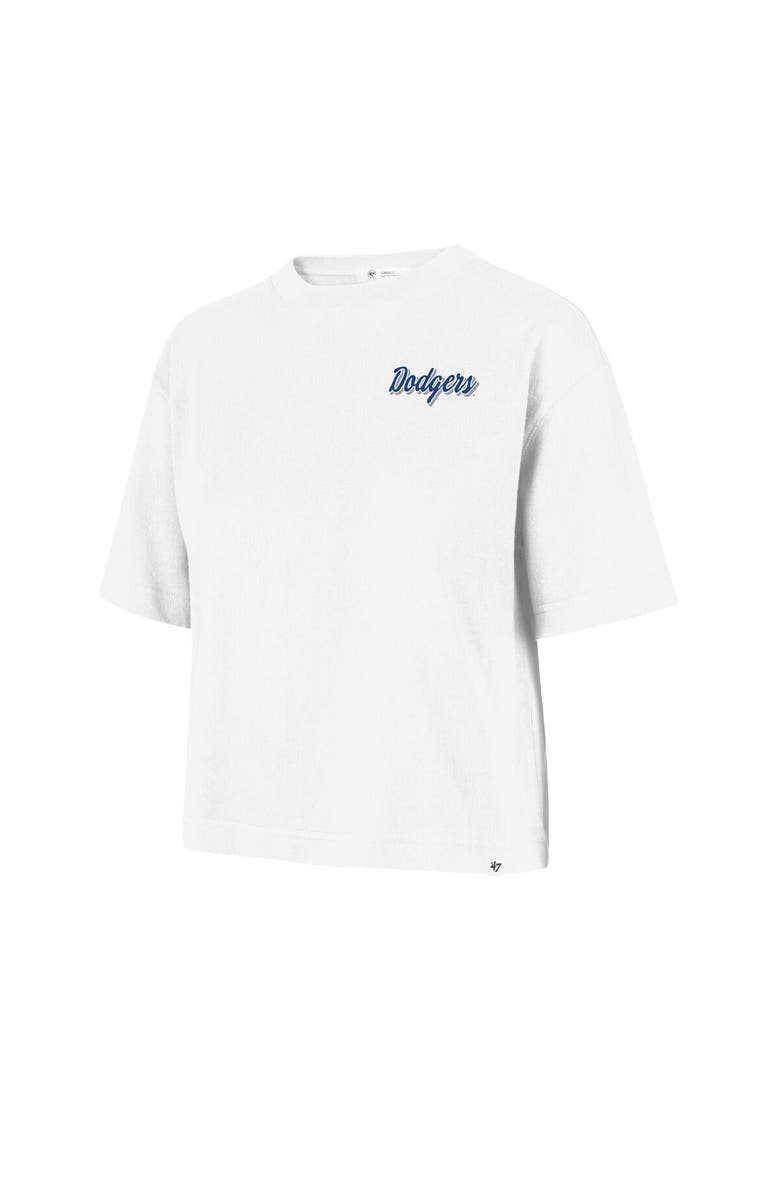 '47 Women's '47  White Los Angeles Dodgers Collage Script Reed City T-Shirt, Alternate, color, White