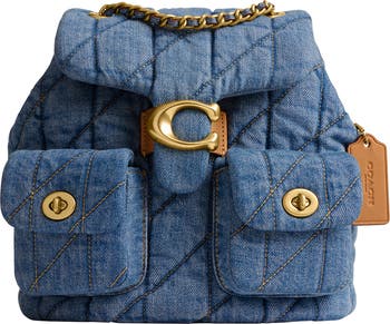 COACH Tabby Quilted Denim Backpack | Nordstrom