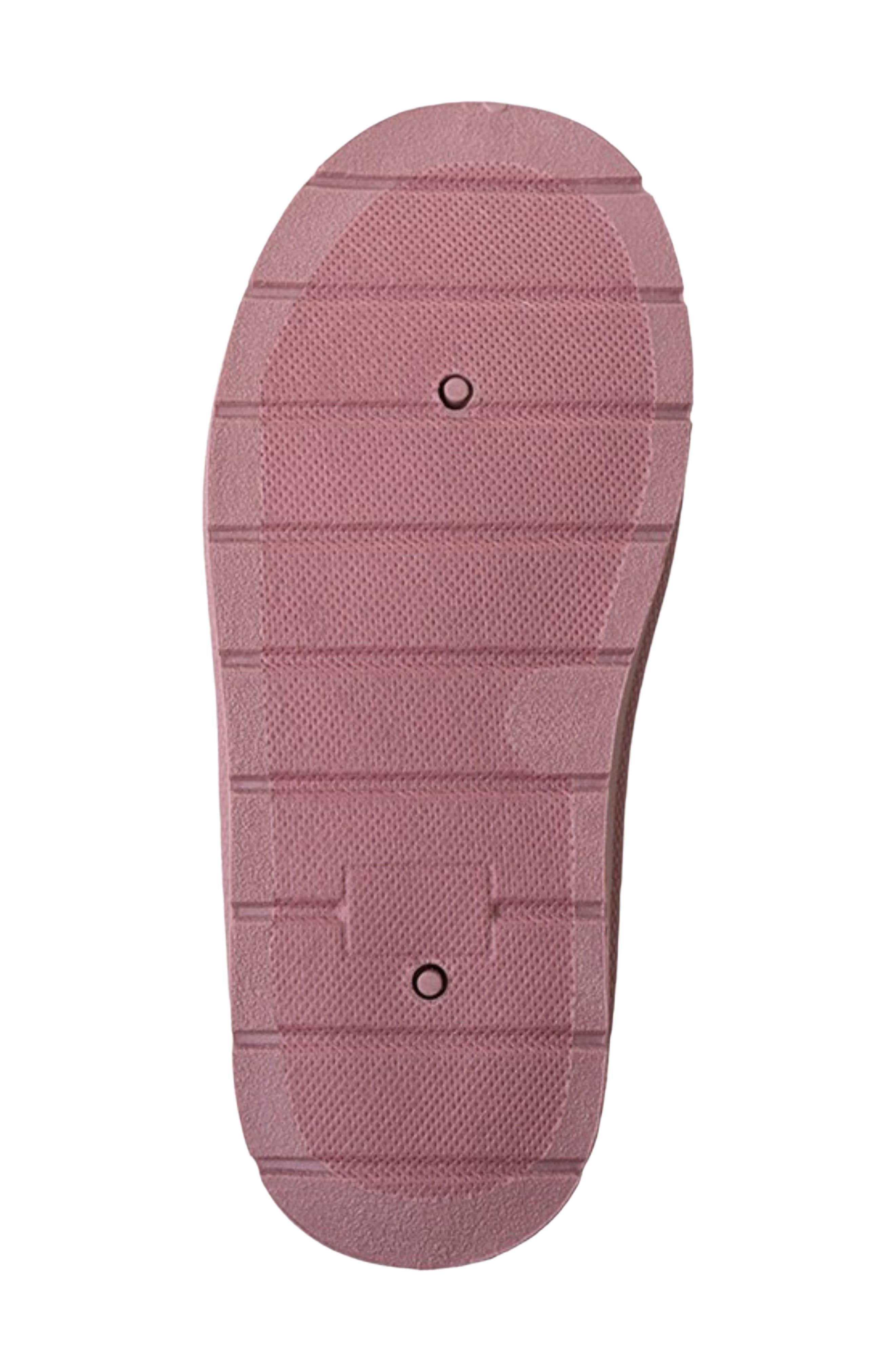 Kids' Quilted Faux Fur Lined Boot, Alternate, color, DARK MAUVE