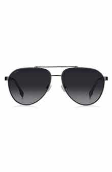 BOSS 60mm Aviator Sunglasses