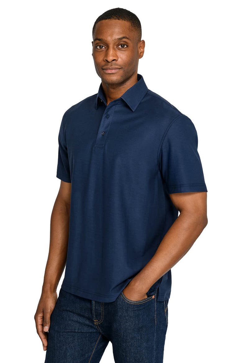 Solid Mapleton Luxe Cross Dyed Polo, Alternate, color, NAVY