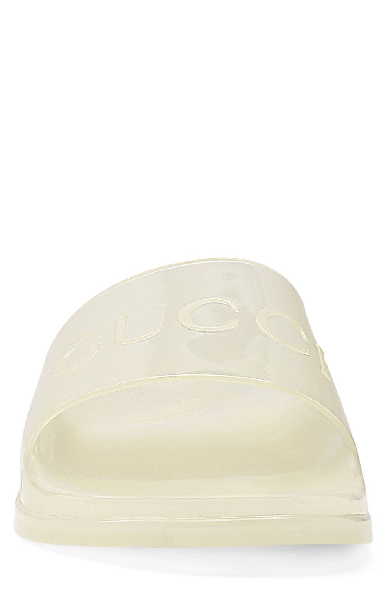 Pursuit Logo Slide Sandal, Alternate, color, GLOW IN THE DARK