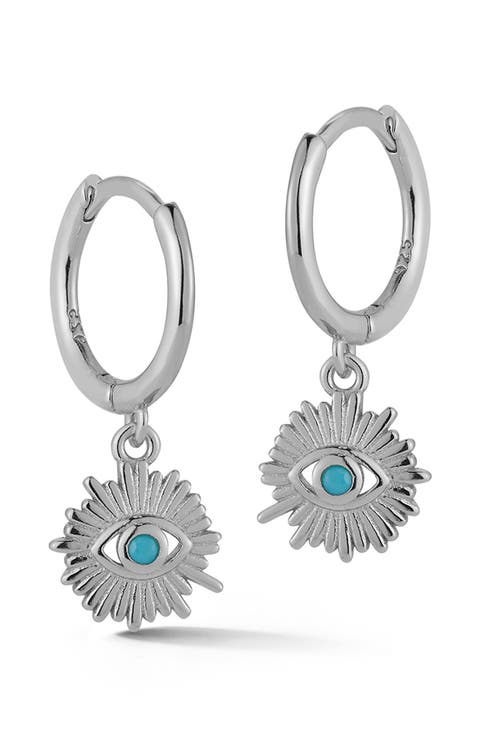 Evil Eye Huggie Hoop Earrings