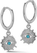 GLAZE JEWELRY Evil Eye Huggie Hoop Earrings