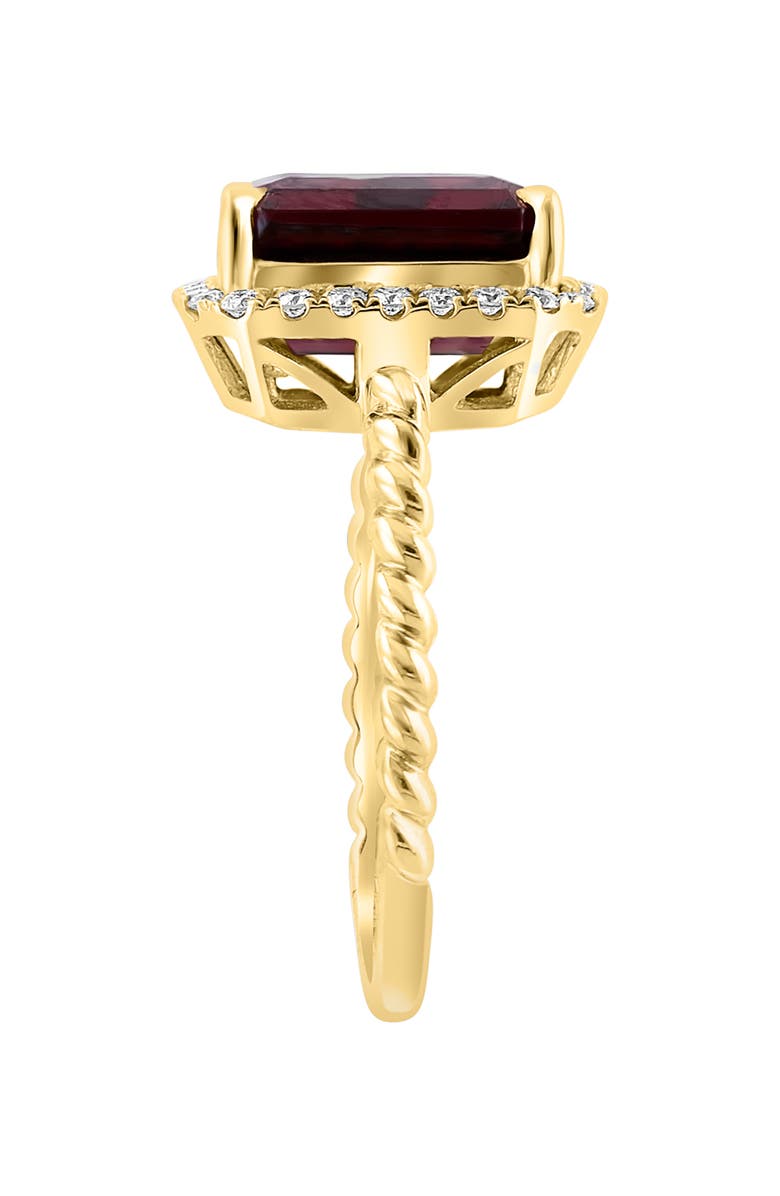 EFFY 14K Yellow Gold, Diamond & Garnet Ring, Alternate, color, 