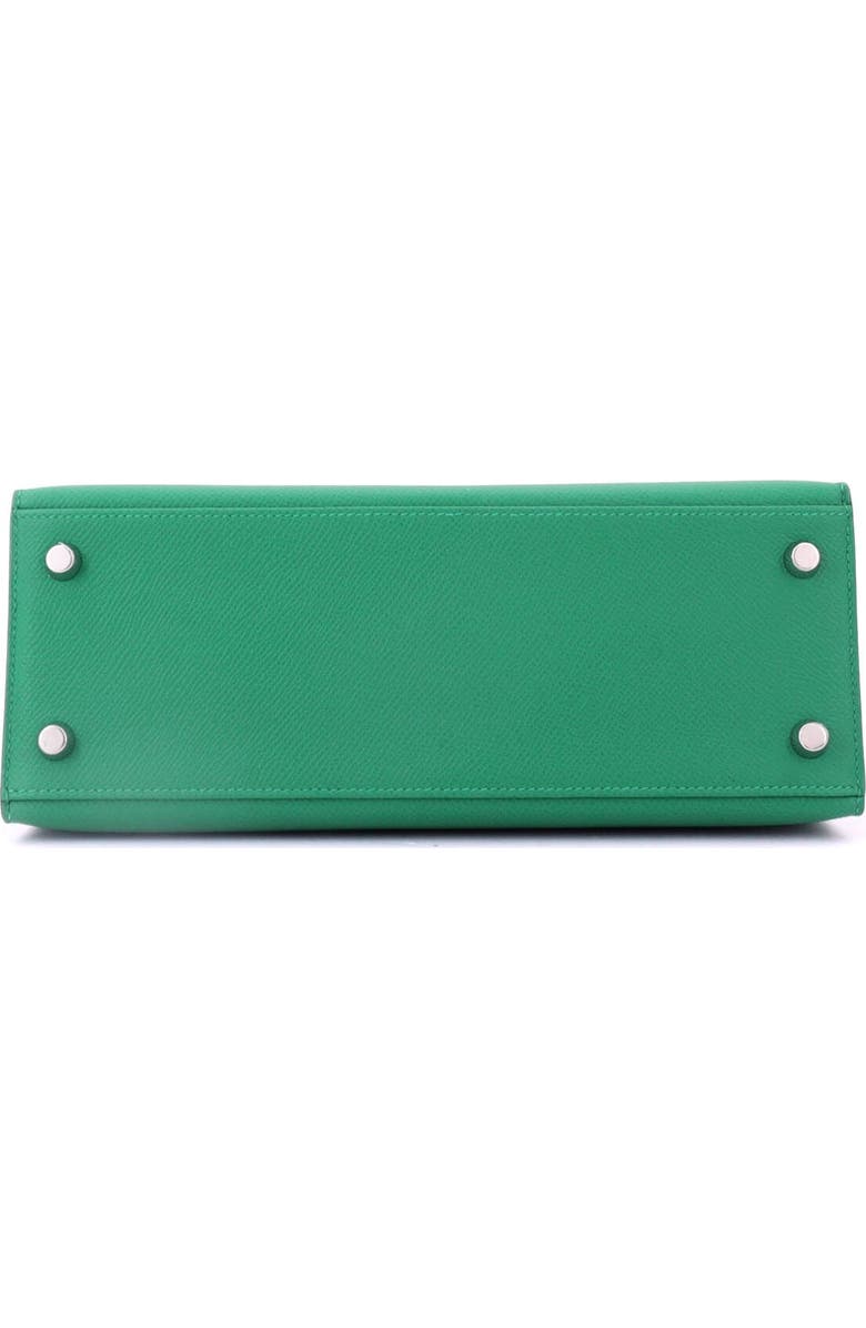 Pre-Owned Hermes Kelly Handbag Green Epsom with Palladium Hardware 25, Alternate, color, Vert Vertigo