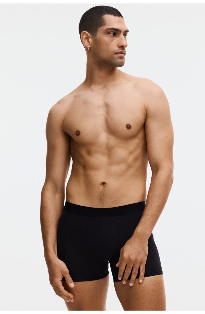 H&M 5-pack Mid Trunks With Lycra<sup>®</sup>, Alternate, color, Beige/Dark Brown