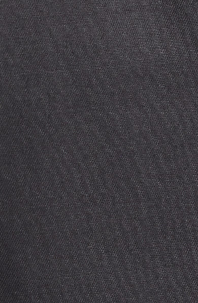 Tao Comme des Garçons Crop Cotton & Linen Twill Wide Leg Pants, Alternate, color, Black