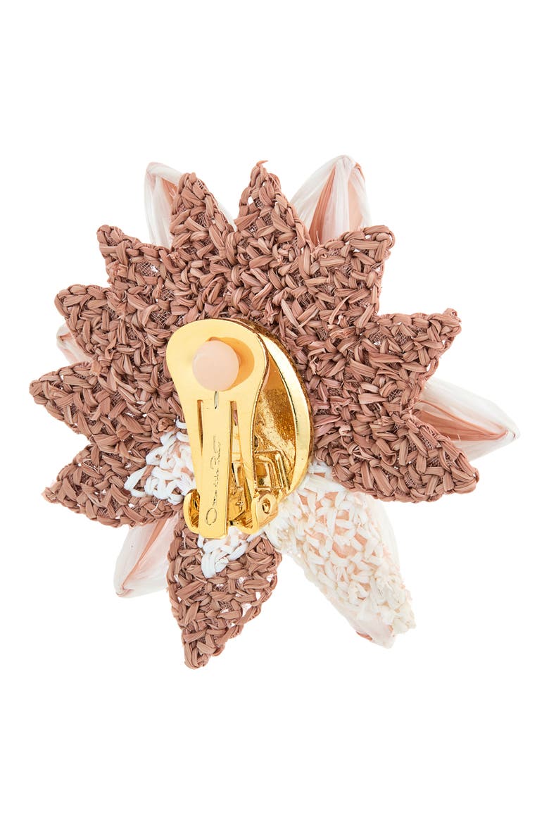 Beaded Lily Earrings, Alternate, color, PEACH