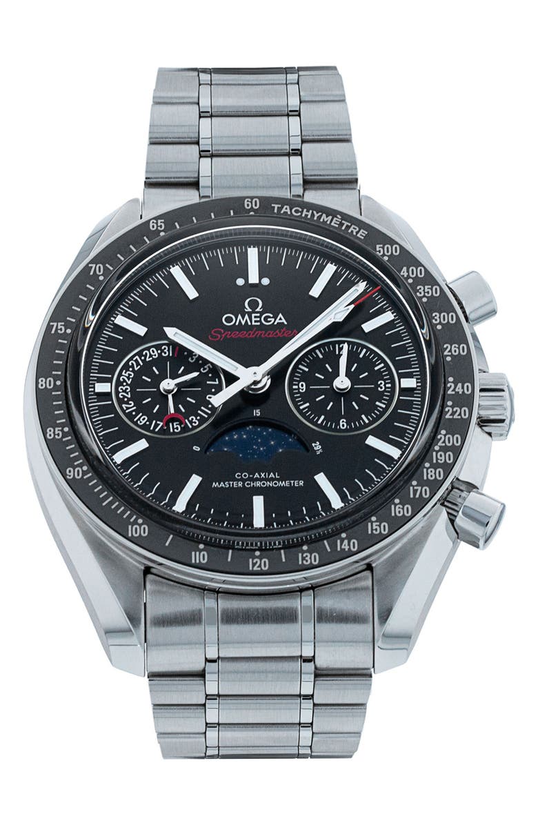 Watchfinder & Co. Omega Preowned 2023 Speedmaster Moonphase Bracelet Watch, 44mm, Main, color,
