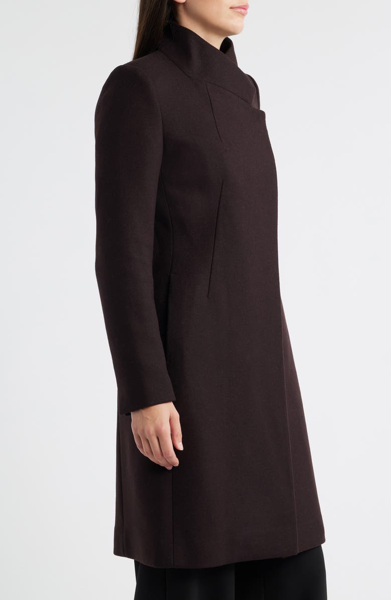 Reiss Max Wool Blend Coat, Alternate, color, Chocolate Brown
