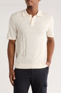 TRUTH Stitch Panel Wool Blend Polo