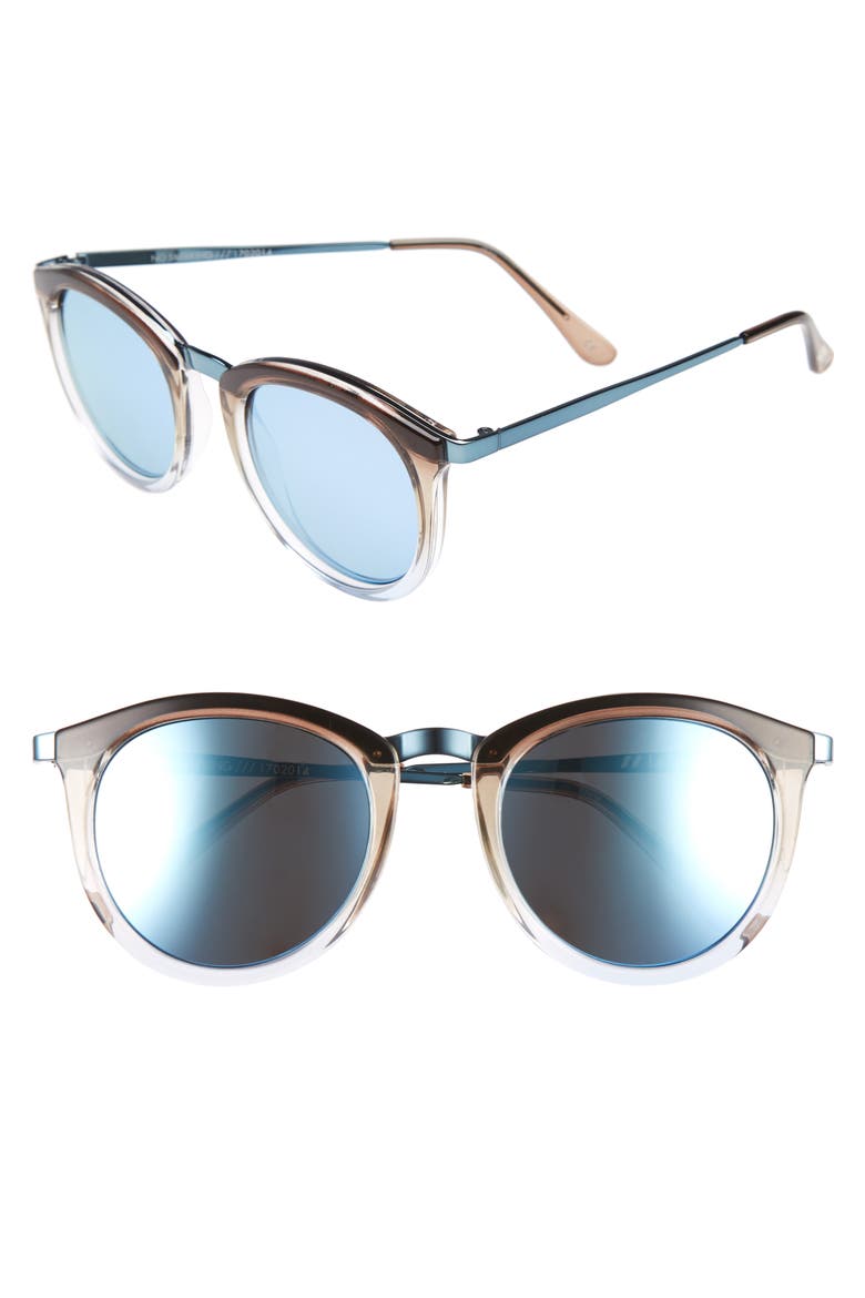 No Smirking Limited 50mm Sunglasses, Main, color, COAST/ ICE BLUE