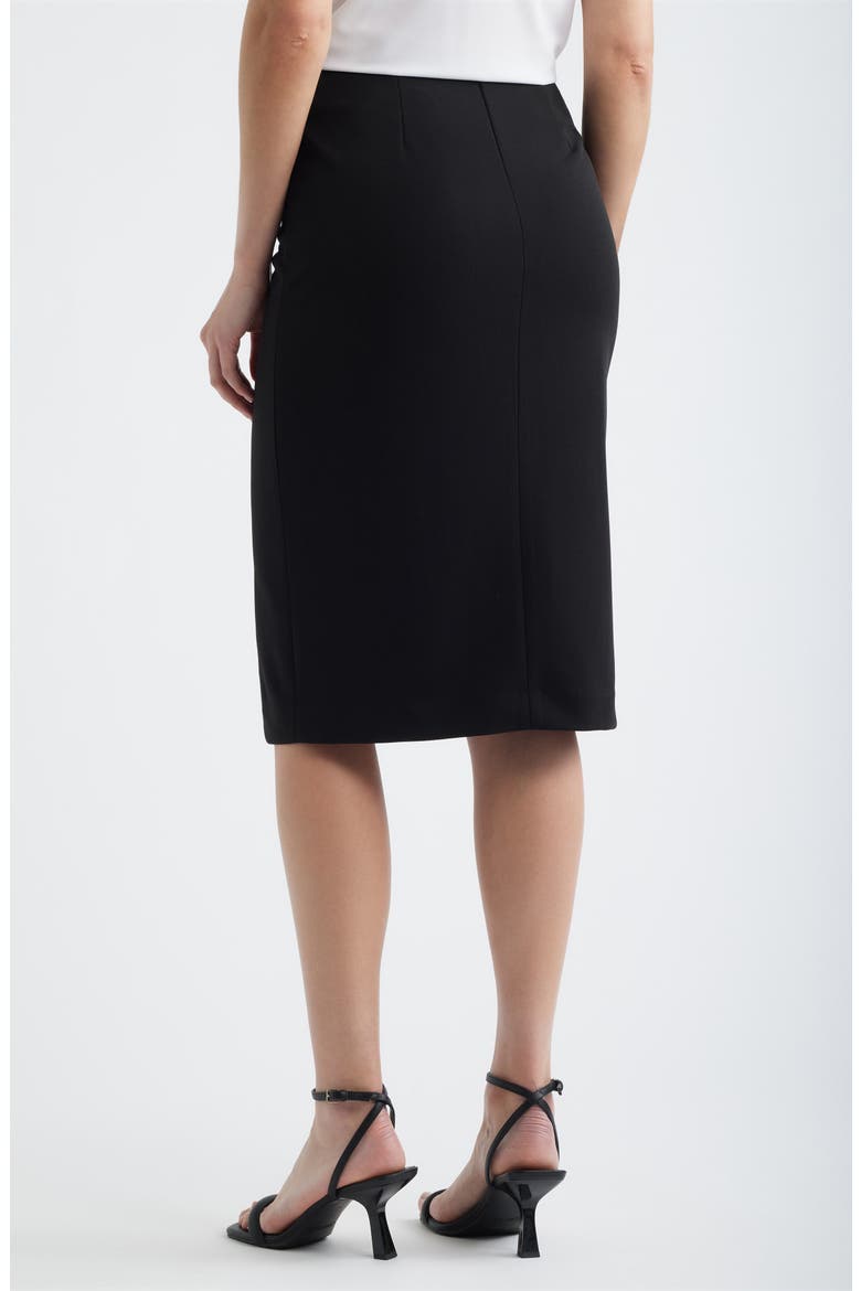 Pull-On Pencil Skirt, Alternate, color, ANNE BLACK