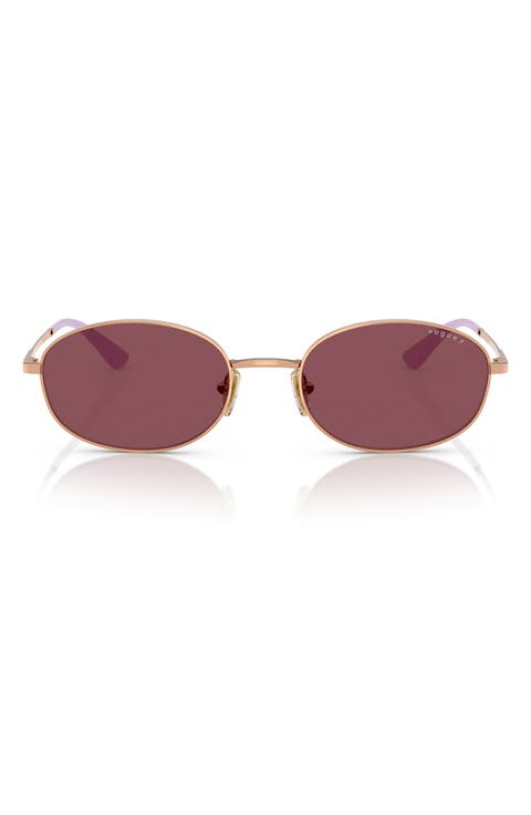 56mm Oval Sunglasses
