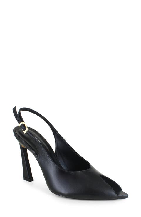 Priya Slingback Peep Toe Pump (Women)