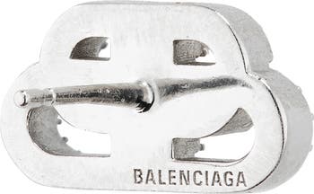 Balenciaga Crystal Interlocking BB Stud Earrings | Nordstrom