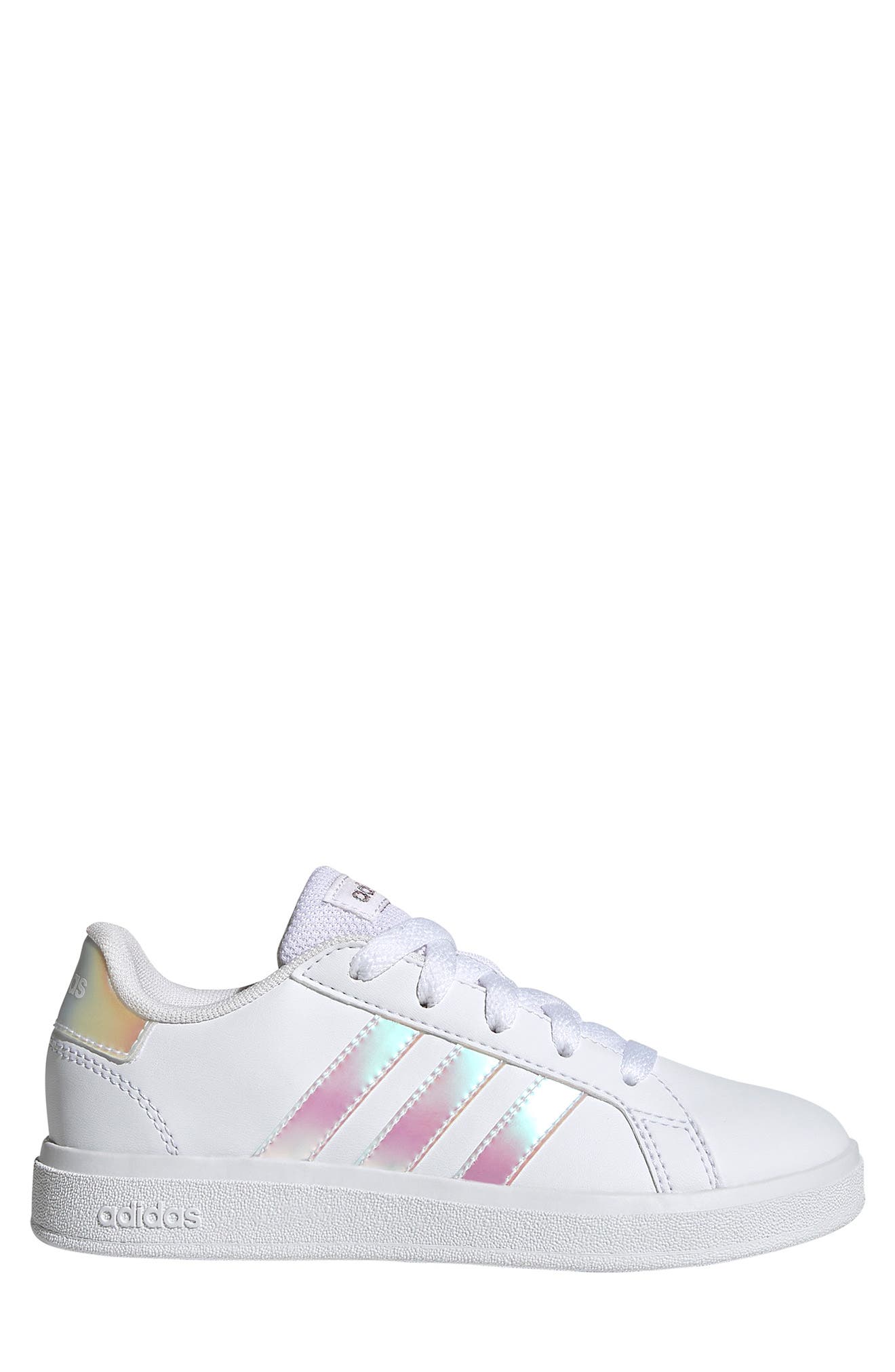 adidas Grand Court 2.0 Sneaker, Alternate, color, Ftwr White/ Iridescent