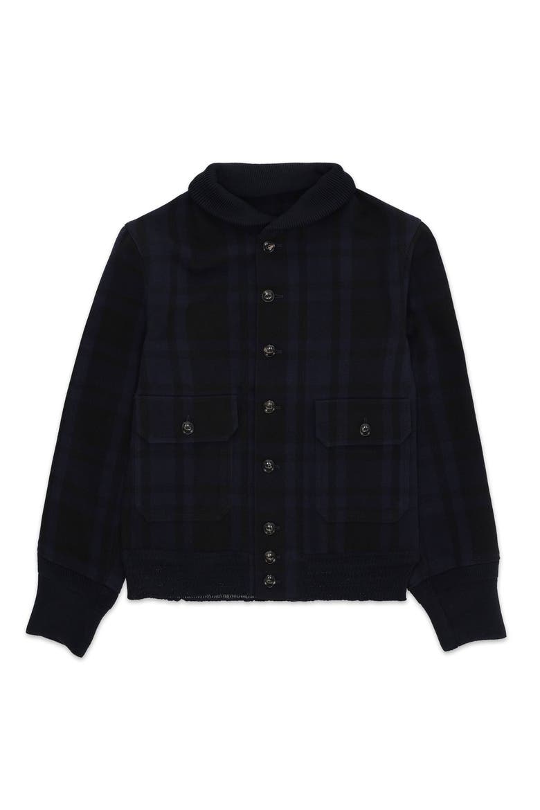Nimiz Wool Blend Bomber Jacket, Main, color, Navy Blue