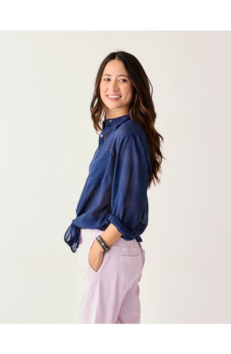 Carve Designs Taylor Textured Tunic, Alternate, color, Navy