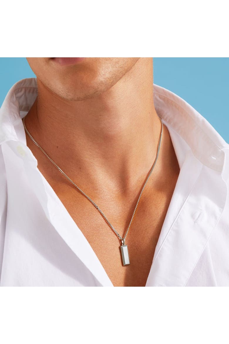 Bullion Bar Pendant, Alternate, color, Platinum