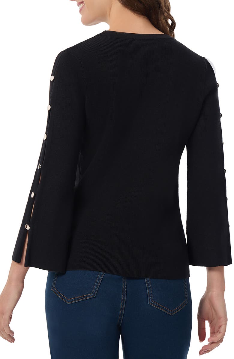 Jones New York Bracelet Sleeve Sweater, Alternate, color, 