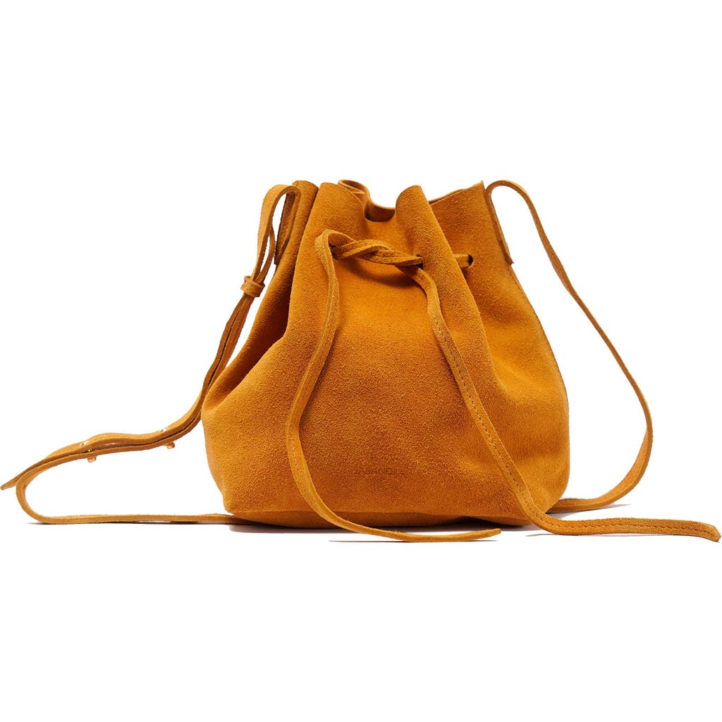 SABANDIJA Courtesy Suede Crossbody Bag in Yellow  product