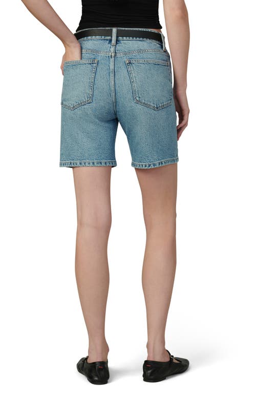 Shop Joe's The Joey Longline Denim Cuffed Shorts In Composure