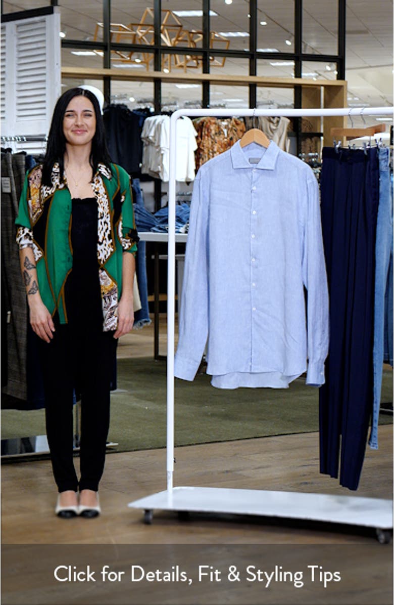 Regular Fit Linen Dress Shirt, sales video thumbnail