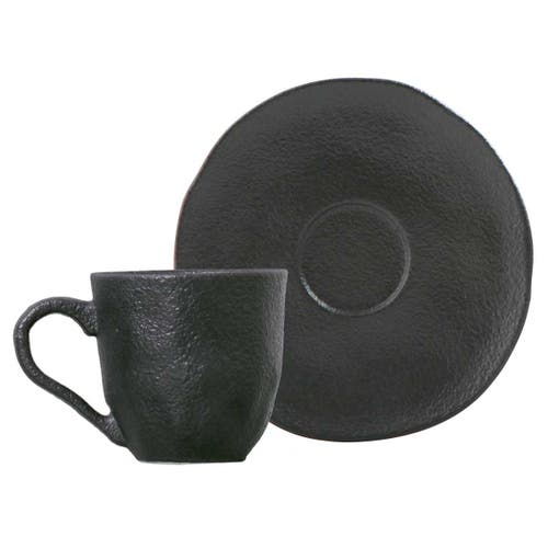 Porto Brasil Coffee Cup & Saucer In Gray