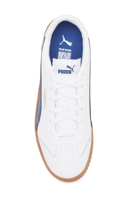 Puma Club 5v5 Sneaker In  White-clyde Royal-gold