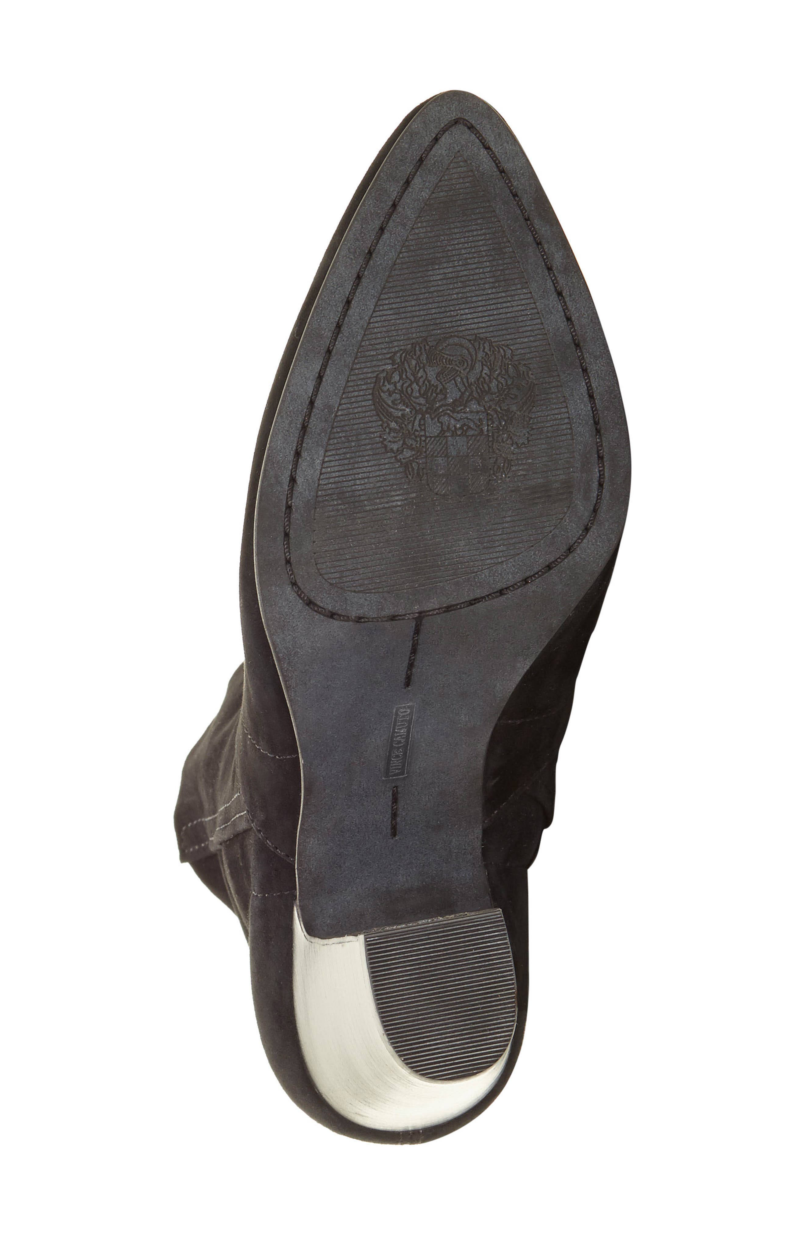 Creestal Western Bootie, Alternate, color, BLACK/ BLACK LEATHER