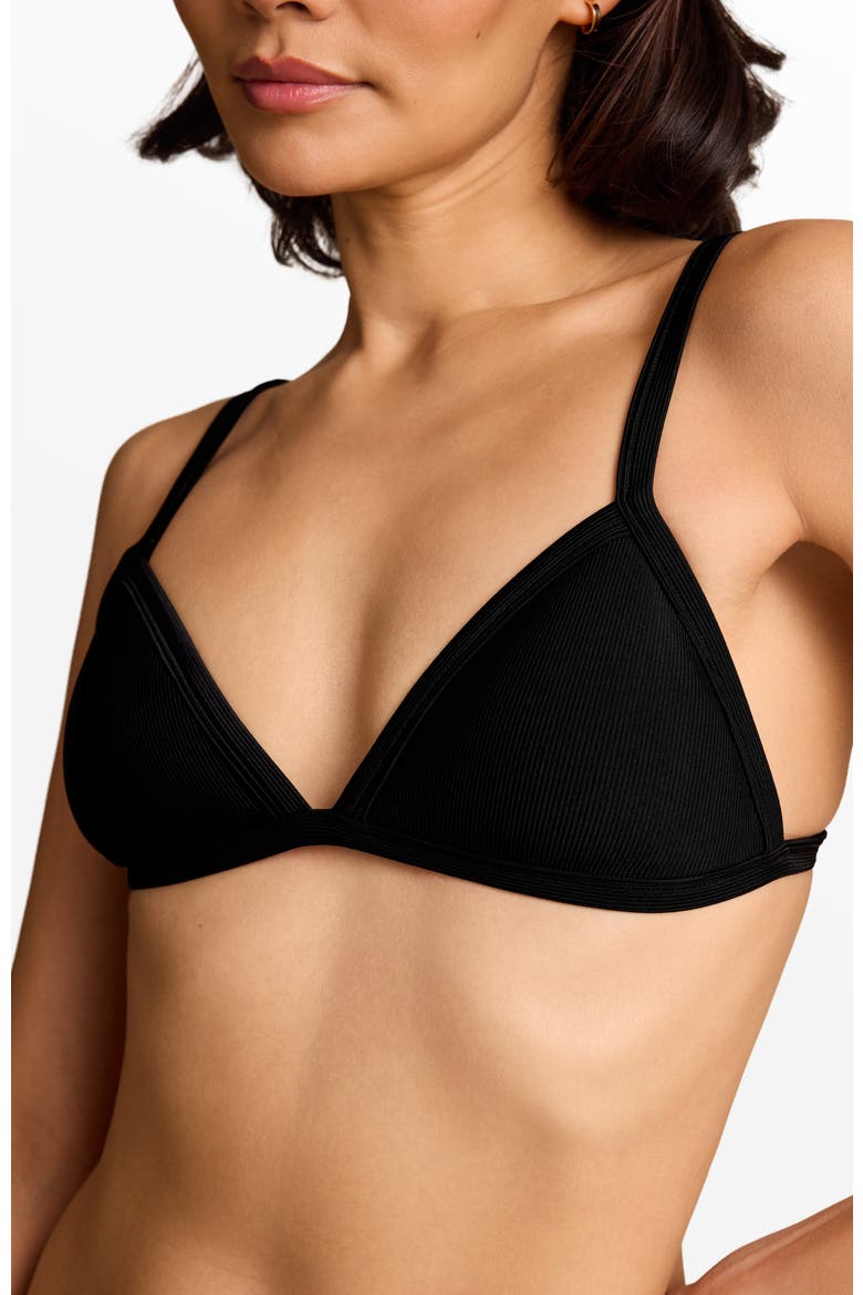 Triangle Bikini Top, Main, color, Black