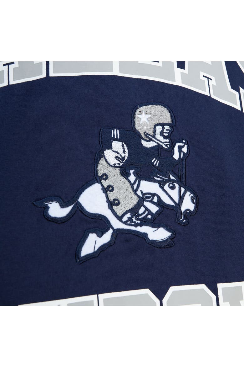 Men's Mitchell & Ness Navy/Gray Dallas Cowboys  Heritage Colorblock Tank Top, Alternate, color, Navy