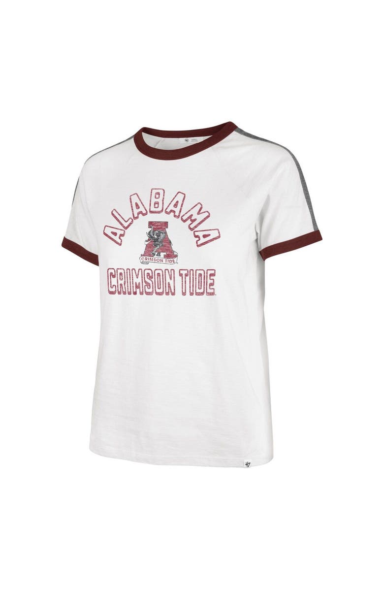 '47 Women's '47 White Alabama Crimson Tide Sweet Heat Peyton T-Shirt, Alternate, color,