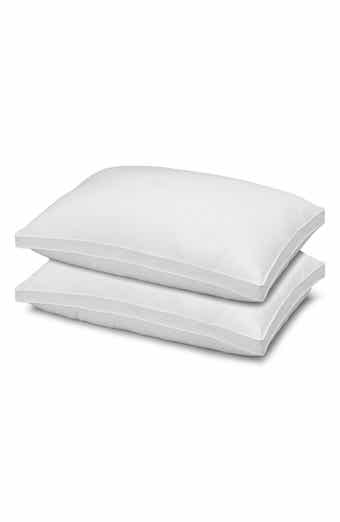 ELLA JAYNE HOME Gusseted Soft Plush Down Alternative Stomach Sleeper Pillow, Set of 2