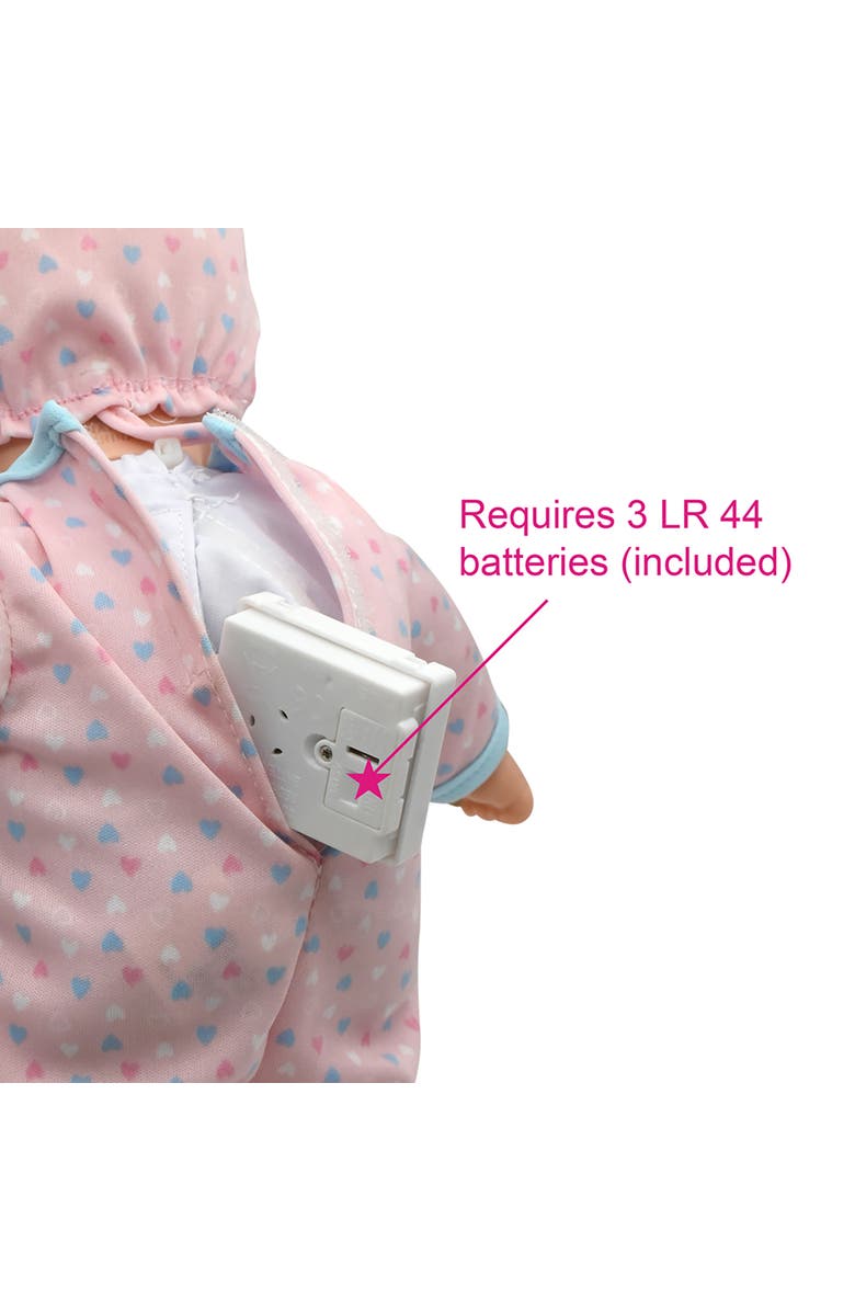 Little Darlings 12" Crib Time Fun Aa Talking Baby Doll 2+, Alternate, color, Multicolored