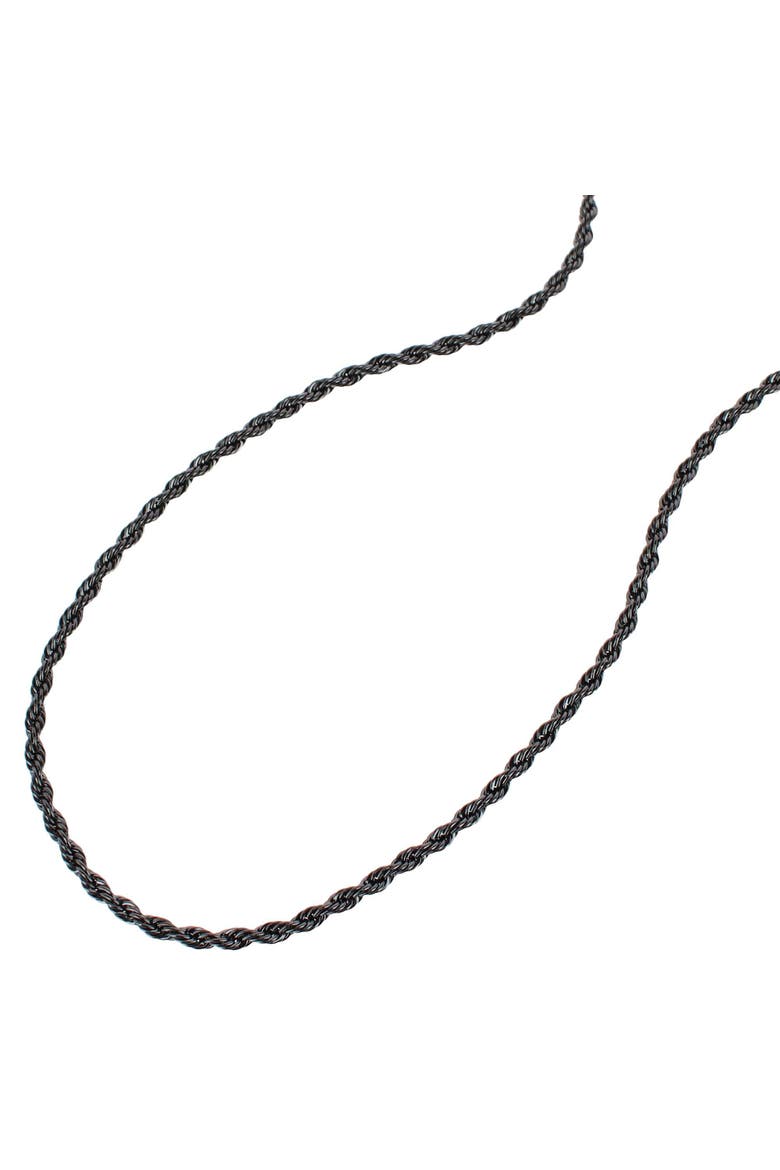 Barrett Braided Metal 22 Inch Long Necklace, Alternate, color, Black