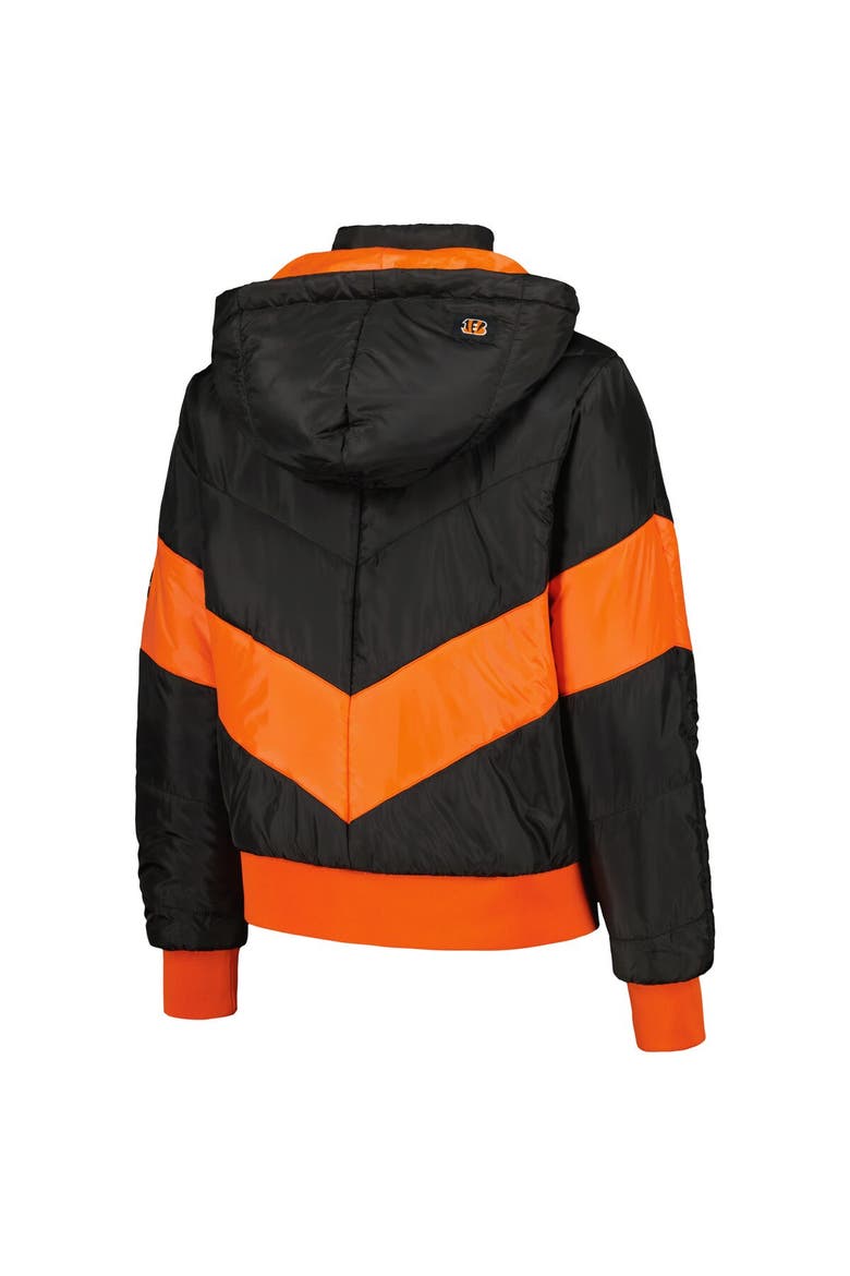 Women's The Wild Collective  Black Cincinnati Bengals Puffer Full-Zip Hoodie, Alternate, color, Black
