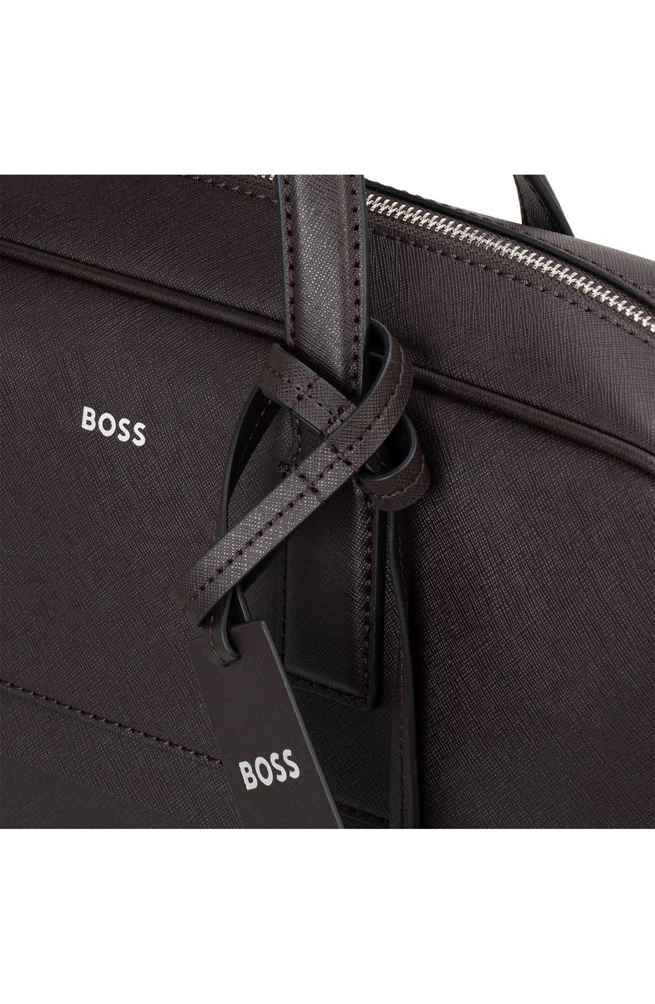 HUGO Zair Bonded Leather Document Case, Alternate, color, 