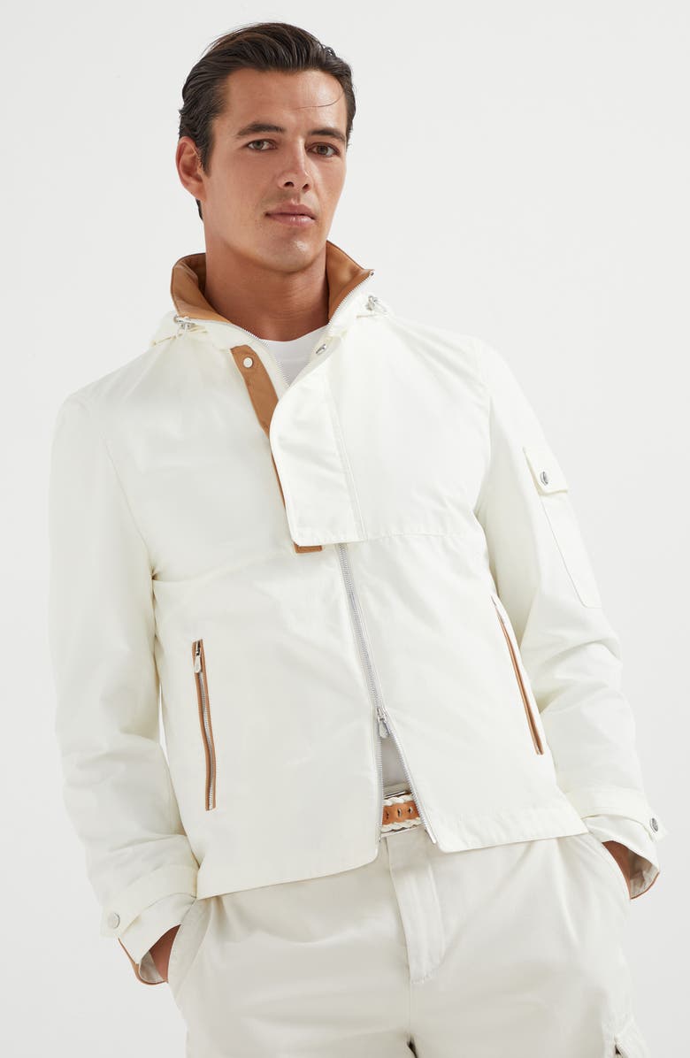 Brunello Cucinelli Gabardine outerwear jacket, Alternate, color, 