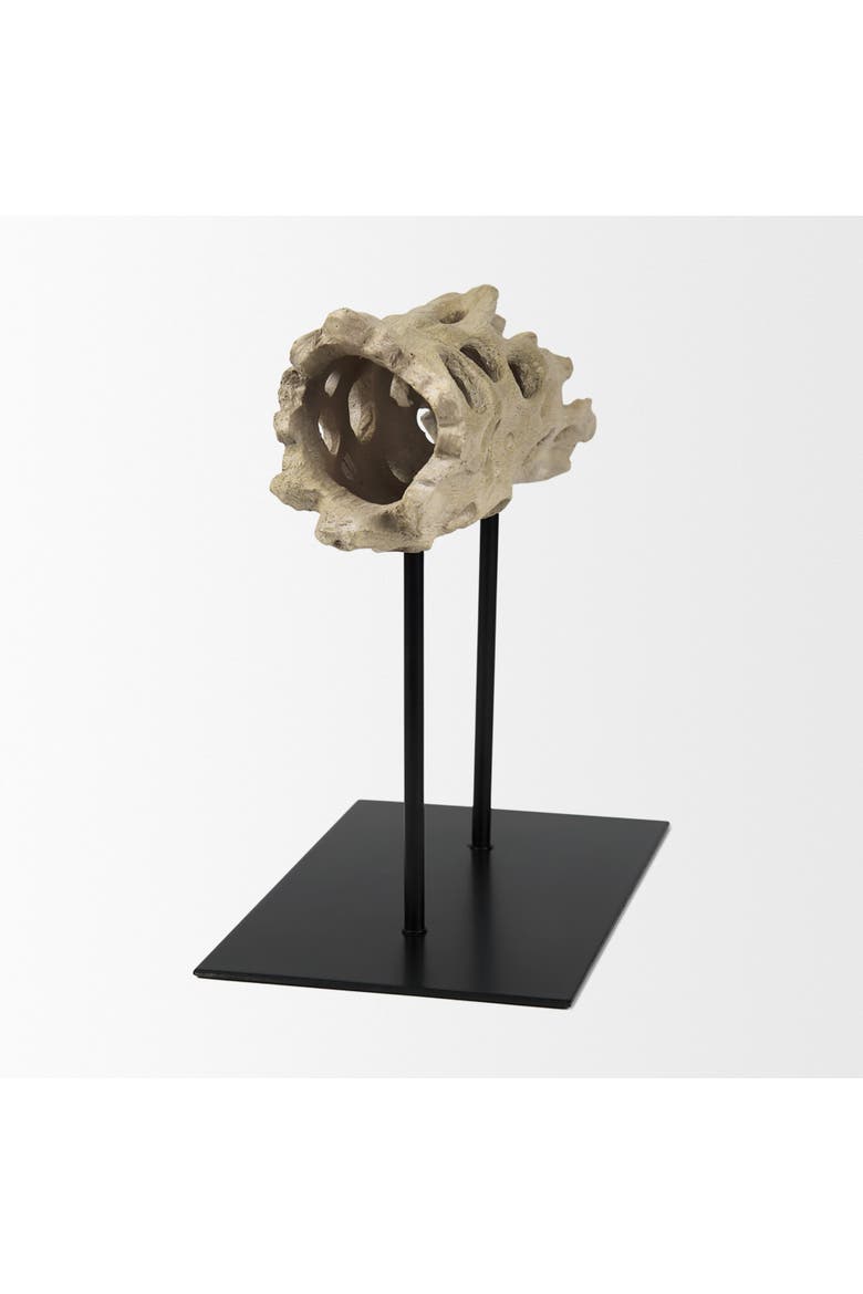 Dwell Cholla Wood Resin Decorative Object, Alternate, color, Brown