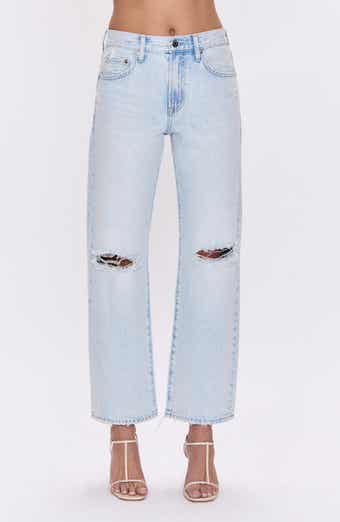 Pistola Lexi Distressed Crop Barrel Jeans